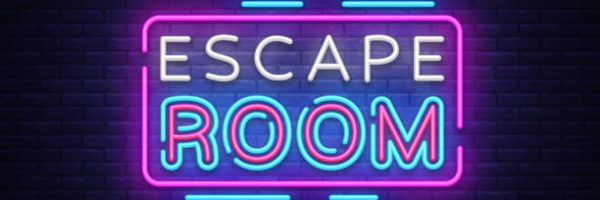 Escape Room neon signs vector. Escape Room Design template neon sign, light banner, neon signboard, nightly bright advertising, light inscription. Vector illustration.