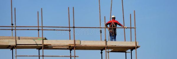 single-construction-worker-construction-site-scaffolding-turin-italy-march-single-construction-worker-construction-site-142362039